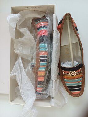 Anne Klein Hadler Striped Women's Loafer - 9M - Never Worn